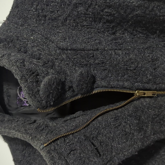 Wool coat with zipper - Picture 4 of 6